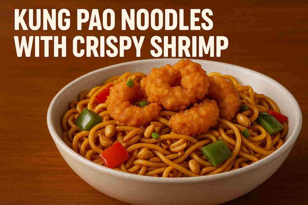 Kung Pao Noodles With Crispy Shrimp