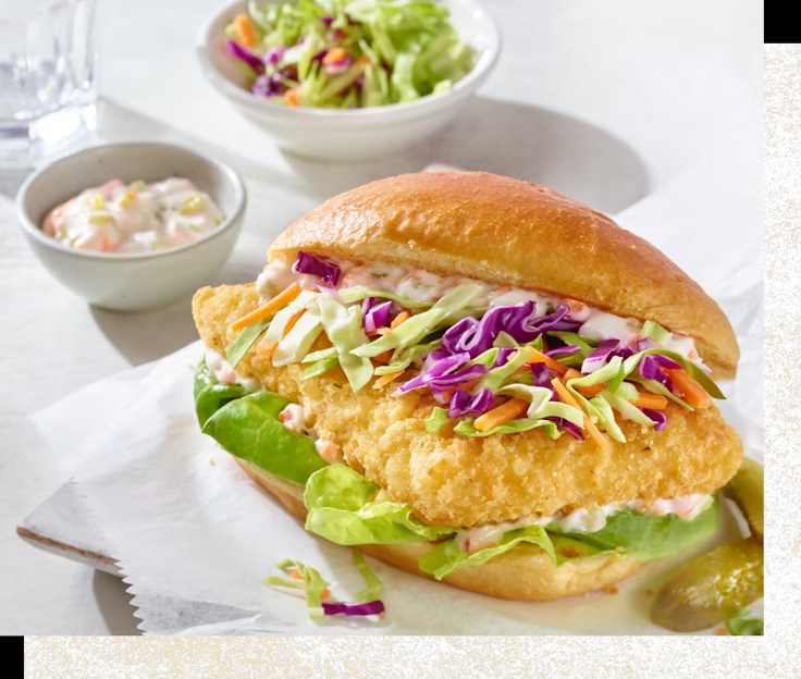 NEW! CRISPY COD SANDWICH