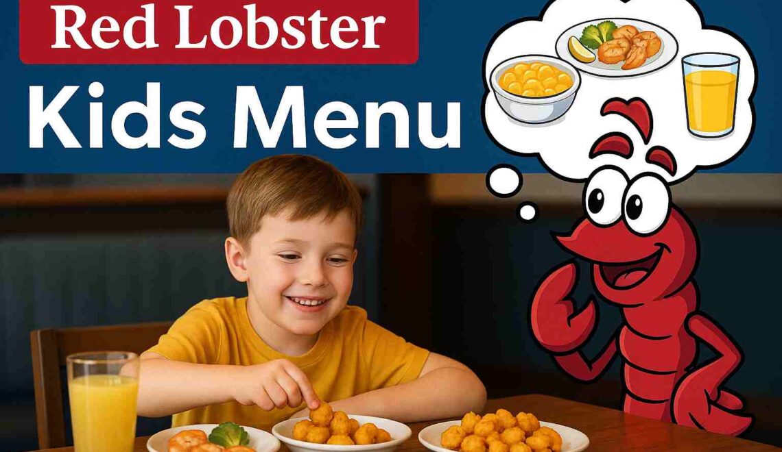 red lobster kids menu