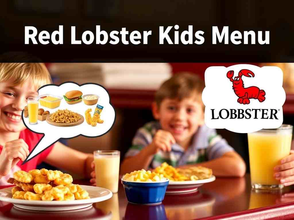 red lobster kids menu