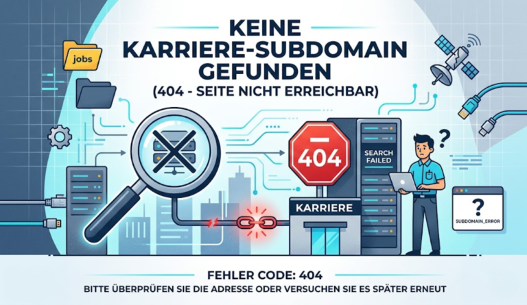 Warum keine karriere-subdomain gefunden wird lösen Warum keine karriere-subdomain gefunden wird lösen