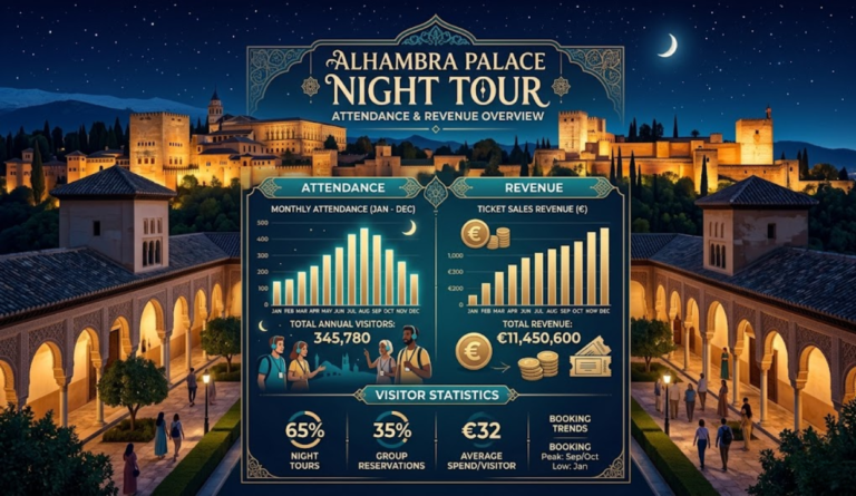Alhambra Palace night tour attendance revenue why so high
