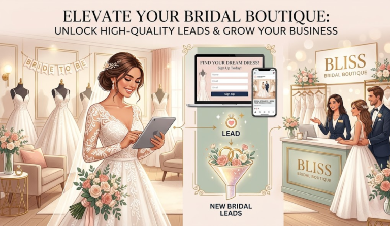 How lead generation for bridal boutiques increase bookings? How lead generation for bridal boutiques increase bookings